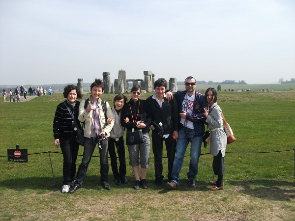 Students at Stonehenge 2
