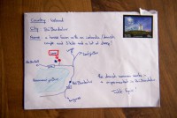 Ирландский почтальон доставил письмо по карте, нарисованной на конверте